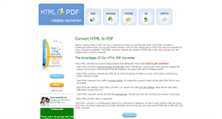 Desktop Screenshot of convert-html-to-pdf.com